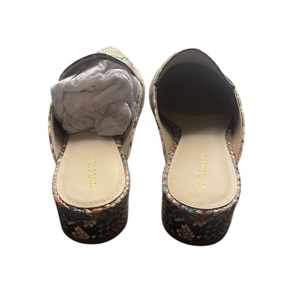 Cole Haan Piper Mule Snake Skin Womens Size 5.5 NEW WITH BOX - Picture 5 of 11